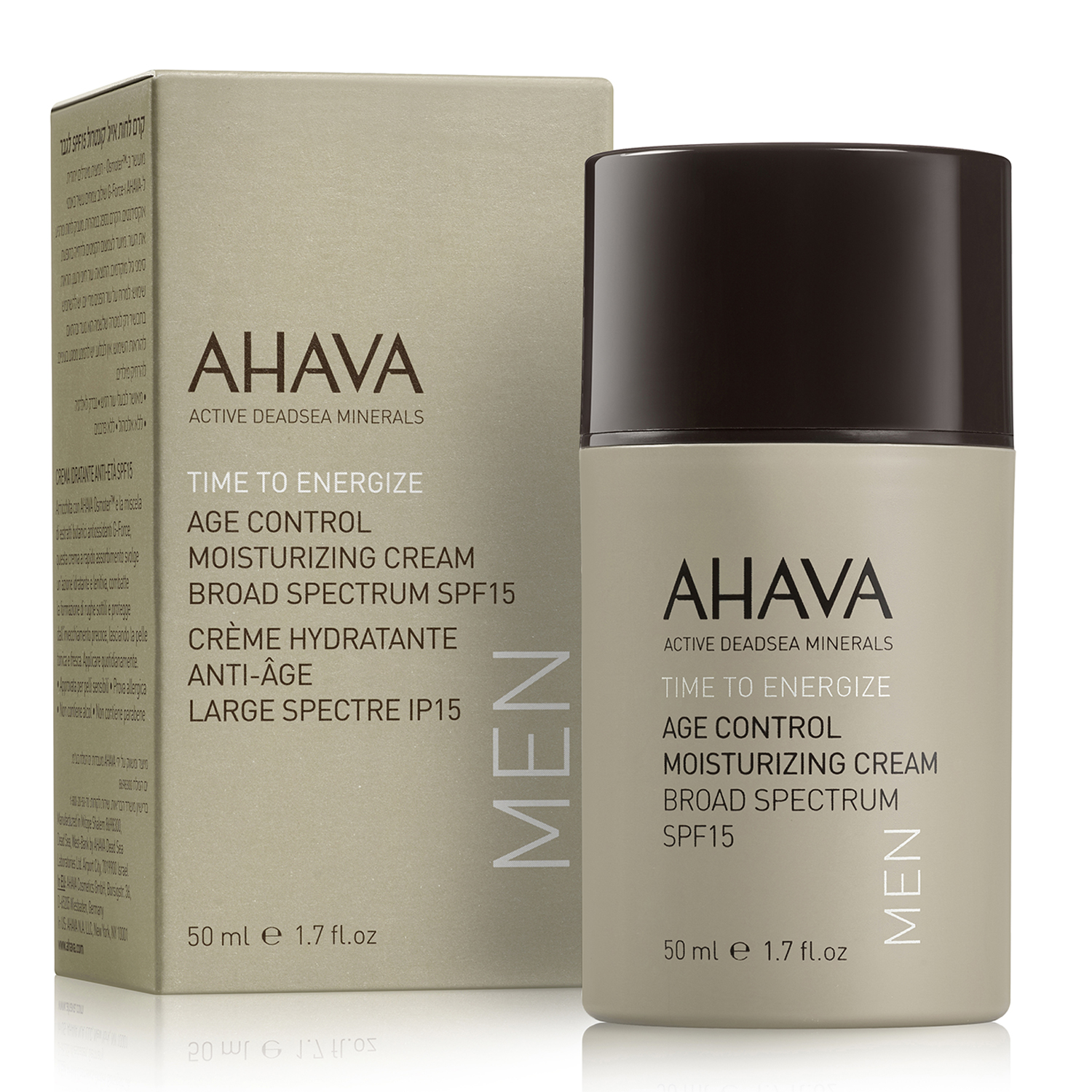 Антивозрастной увлажняющий мужской крем для лица AHAVA Men Age Control ...
